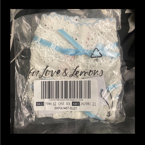 For Love and Lemons Swirl Eyelet Thong Panty - Picture 4 of 5